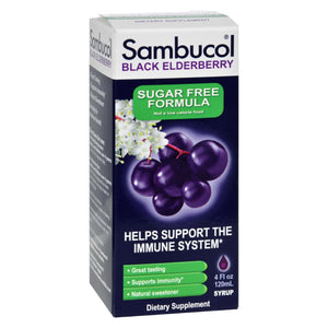 Sambucol - Black Elderberry Syrup - Sugar Free - 4 Oz