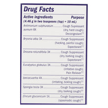 Load image into Gallery viewer, Boericke And Tafel - Cough And Bronchitis Syrup With Zinc - 4 Oz
