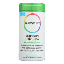 Load image into Gallery viewer, Rainbow Light Magnesium Calcium Plus - 90 Tablets
