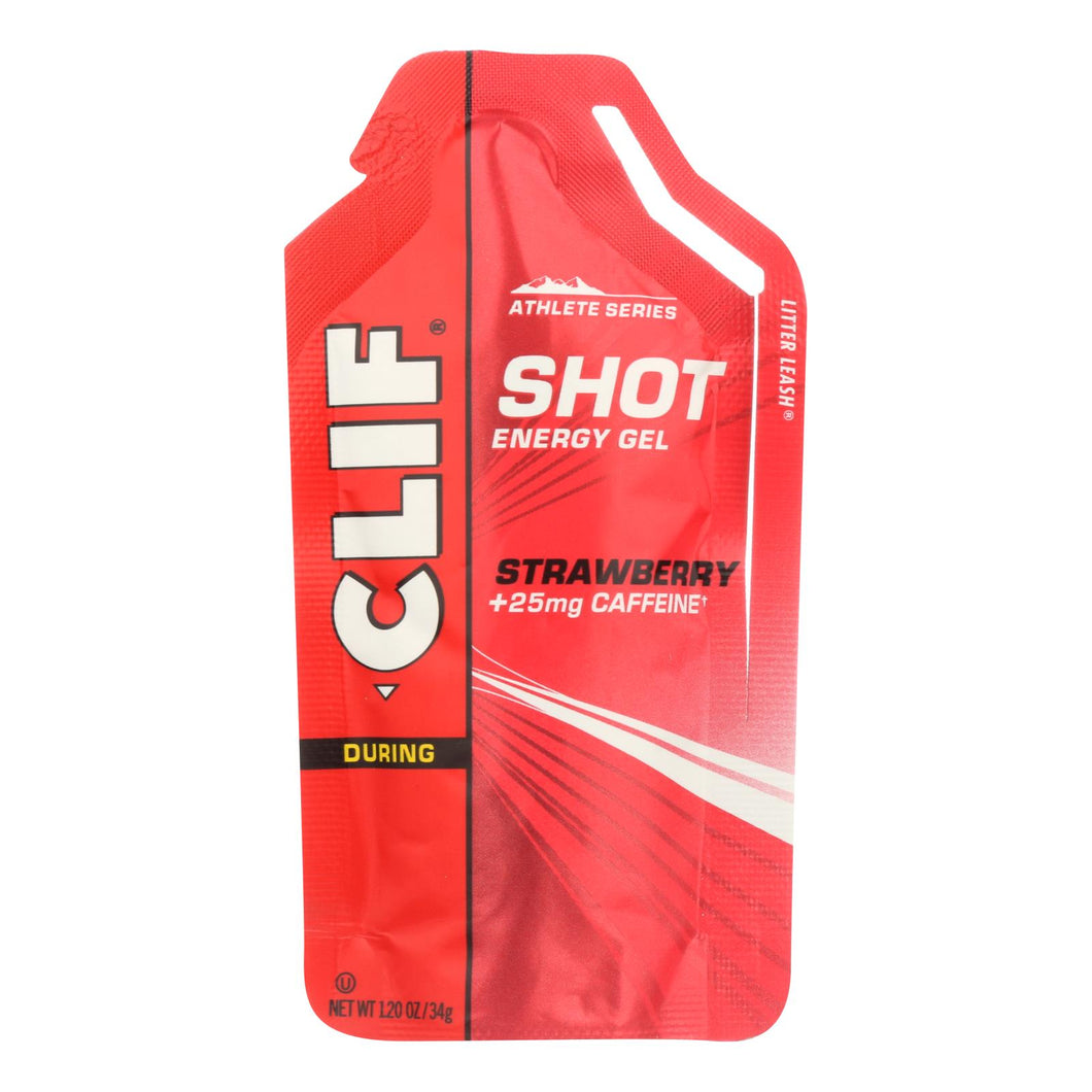 Clif Bar Clif Shot - Organic Strawberry - Case Of 24 - 1.2 Oz