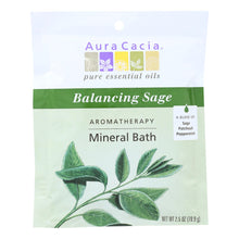 Load image into Gallery viewer, Aura Cacia - Aromatherapy Mineral Bath Balancing Sage - 2.5 Oz - Case Of 6
