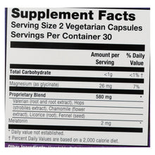 Load image into Gallery viewer, Natural Balance Herbal Slumber Melatonin And Valerian Formula - 60 Capsules
