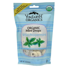 Load image into Gallery viewer, Yummy Earth Organic Candy Drops Wild Peppermint - 3.3 Oz - Case Of 6
