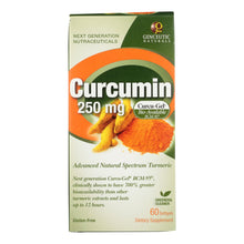 Load image into Gallery viewer, Genceutic Naturals Curcumin - 250 Mg - 60 Softgels
