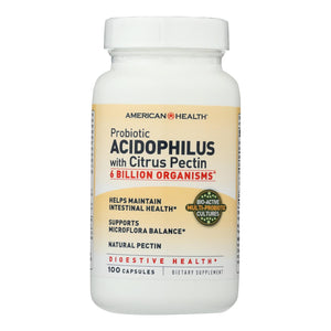 American Health - Probiotic Acidophilus With Pectin - 100 Capsules