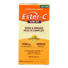 Load image into Gallery viewer, American Health - Ester-c With D3 Bone And Immune Health Complex - 60 Tablets
