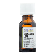 Load image into Gallery viewer, Aura Cacia - Pure Essential Oil Cinnamon Leaf - 0.5 Fl Oz
