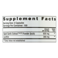 Load image into Gallery viewer, Kyolic - Aged Garlic Extract Cholesterol Formula 104 - 300 Capsules

