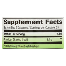 Load image into Gallery viewer, Nature's Way - American Ginseng Root - 50 Capsules
