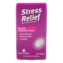 Load image into Gallery viewer, Natrabio Stress Relief Non-habit Forming - 60 Tablets
