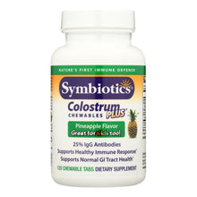 Load image into Gallery viewer, Symbiotics Colostrum Plus Pineapple - 120 Chewables
