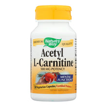 Load image into Gallery viewer, Nature&#39;s Way - Acetyl L-carnitine - 500 Mg - 60 Vegetarian Capsules
