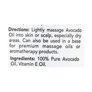 Hobe Labs Hobe Naturals Avocado Oil - 4 Fl Oz