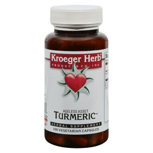 Kroeger Herb Turmeric - 100 Vegetarian Capsules