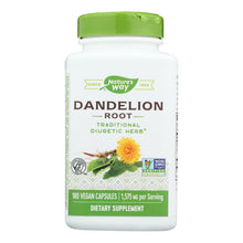 Load image into Gallery viewer, Nature's Way - Dandelion Root - 180 Vegetarian Capsules

