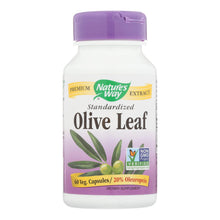 Load image into Gallery viewer, Nature's Way - Olive Leaf Standardized 20% Oleuropein - 60 Vegetarian Capsules
