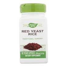Load image into Gallery viewer, Nature's Way - Red Yeast Rice - 60 Vcaps
