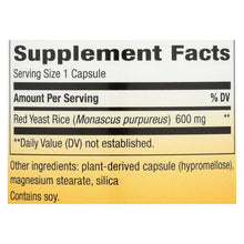 Load image into Gallery viewer, Nature's Way - Red Yeast Rice - 120 Vegetarian Capsules
