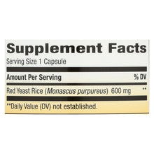Load image into Gallery viewer, Nature's Way - Red Yeast Rice - 120 Vegetarian Capsules

