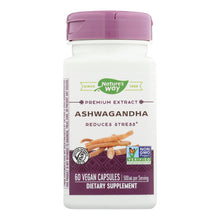 Load image into Gallery viewer, Nature's Way - Standardized Ashwagandha - 60 Vegetarian Capsules
