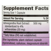 Load image into Gallery viewer, Nature's Way - Standardized Ashwagandha - 60 Vegetarian Capsules
