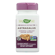 Load image into Gallery viewer, Nature's Way - Standardized Astragalus Root - 60 Vegetarian Capsules
