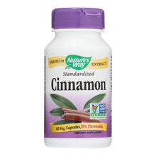 Load image into Gallery viewer, Nature's Way - Cinnamon Standardized - 60 Vcaps
