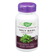 Load image into Gallery viewer, Nature's Way - Holy Basil Standardized - 60 Vegetarian Capsules
