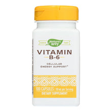 Load image into Gallery viewer, Nature's Way - Vitamin B-6 - 100 Mg - 100 Capsules
