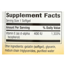 Load image into Gallery viewer, Nature's Way - Vitamin E - 400 Iu - D-alpha Tocopherol- 100 Softgels

