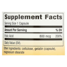 Load image into Gallery viewer, Nature's Way - Folic Acid - 800 Mcg - 100 Capsules
