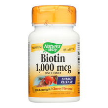 Load image into Gallery viewer, Nature's Way - Biotin - 1000 Mcg - 100 Lozenges
