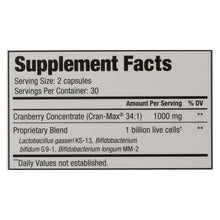Load image into Gallery viewer, Kyolic - Cran Logic Cran-max Cranberry Extract Plus Probiotics - 60 Capsules
