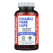 Load image into Gallery viewer, Yerba Prima Soluble Fiber Caps - 625 Mg - 180 Capsules
