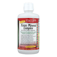Load image into Gallery viewer, Vital Earth Minerals Fulvic Mineral Complex - 32 Fl Oz
