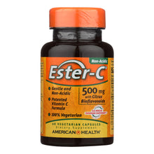 Load image into Gallery viewer, American Health - Ester-c With Citrus Bioflavonoids - 500 Mg - 60 Vegetarian Capsules
