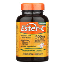 Load image into Gallery viewer, American Health - Ester-c With Citrus Bioflavonoids - 500 Mg - 120 Vegetarian Capsules
