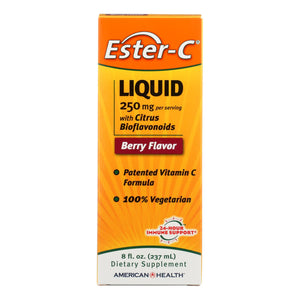 American Health - Ester-c With Citrus Bioflavonoids Berry - 250 Mg - 8 Fl Oz