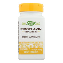 Load image into Gallery viewer, Nature's Way - Vitamin B-2 - 100 Mg - 100 Capsules
