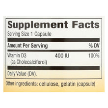 Load image into Gallery viewer, Nature's Way - Vitamin D-400 - 400 Iu - 100 Capsules
