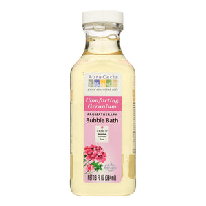 Aura Cacia - Aromatherapy Bubble Bath Comforting Geranium - 13 Fl Oz