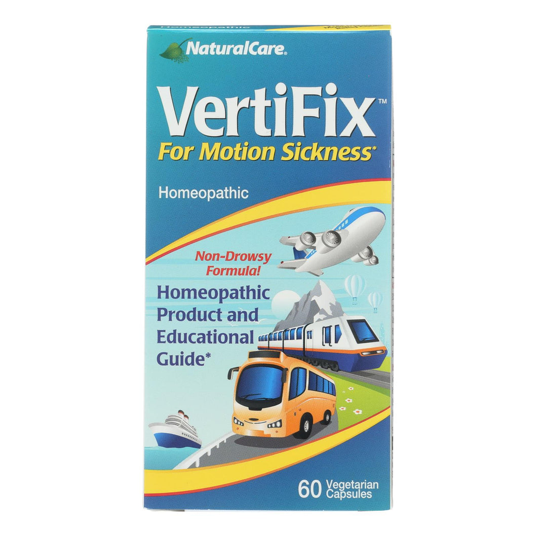 Natural Care Vertifix For Motion Sickness - 60 Vegetarian Capsules