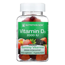 Load image into Gallery viewer, Nutrition Now Vitamin D Gummy Vitamins - 75 Gummies
