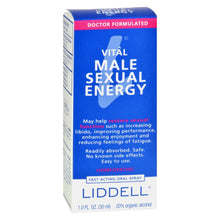 Load image into Gallery viewer, Liddell Homeopathic Energy Male - 1 Fl Oz
