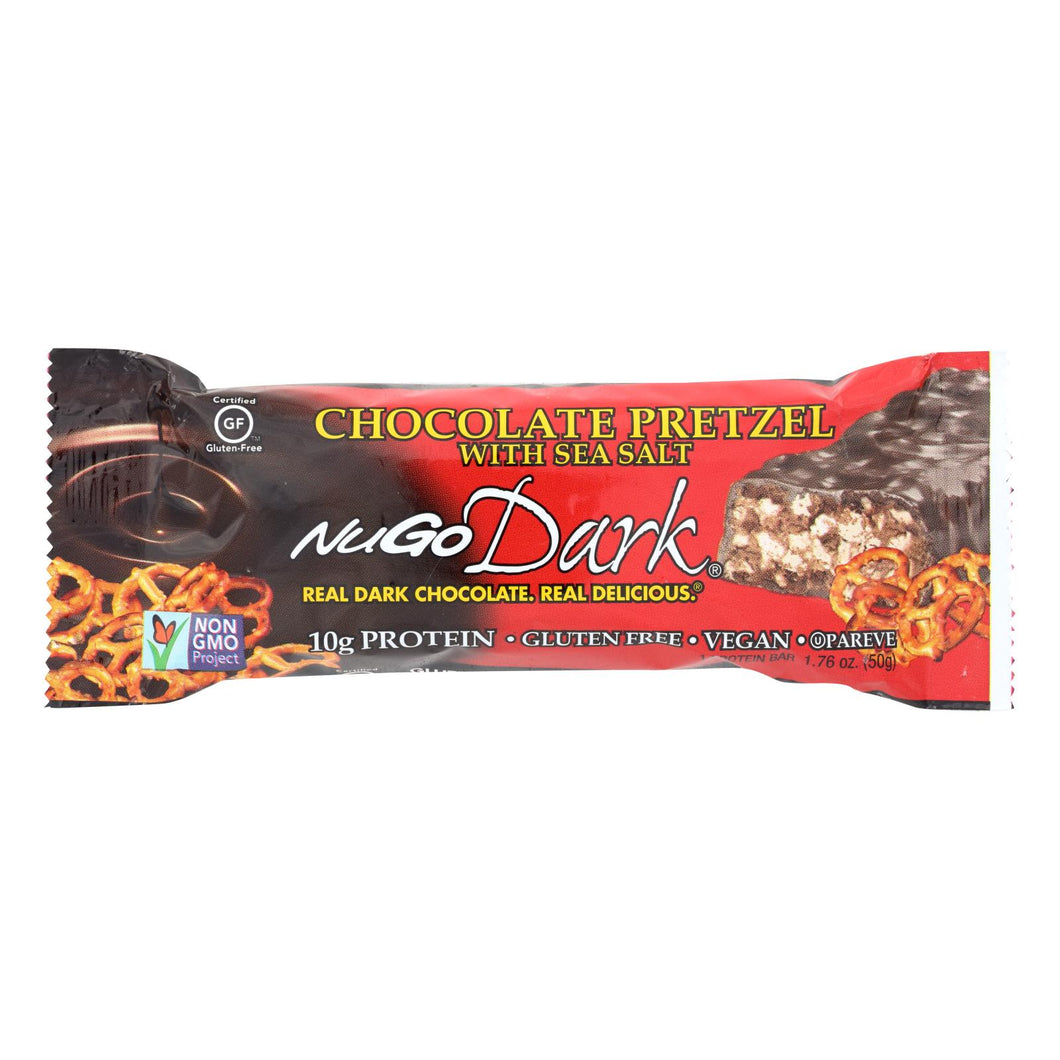 Nugo Nutrition Bar - Dark - Chocolate Pretzel - 1.76 Oz - Case Of 12