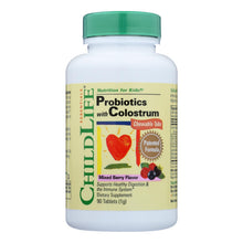 Load image into Gallery viewer, Childlife Probiotics Plus Colostrum Mixed Berry - 90 Chewable Tablets
