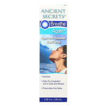 Load image into Gallery viewer, Ancient Secrets Breathe Again Nasal Spray - 3.38 Fl Oz
