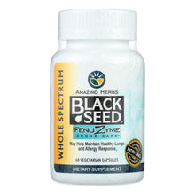 Load image into Gallery viewer, Amazing Herbs - Black Seed Fenuzyme Bronc Care - 60 Capsules
