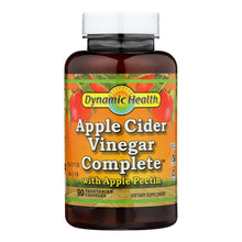 Load image into Gallery viewer, Dynamic Health Apple Cider Vinegar Complete With Apple Pectin - 90 Vegetarian Capsules
