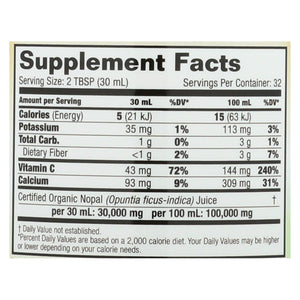 Dynamic Health Organic Certified Nopal Gold - 32 Fl Oz